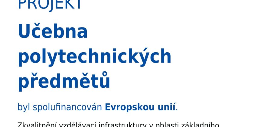 Projekt Učebna polytechnických předmětů